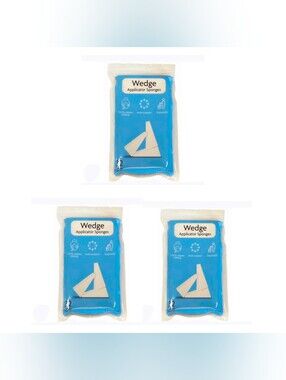 3 x Edge White Wedge Applicator Sponges 32ct - 3 Pack BNIB